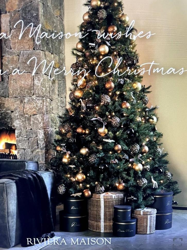 Riviera Maison Aspen Deluxe X-Mas Tree met verlichting 260cm, Diversen, Kerst, Nieuw, Ophalen