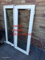 Meranti  hardhout isolatieglas isoglas thermopane tuindeuren, Doe-het-zelf en Verbouw, Glas en Ramen, Ophalen, Gebruikt, Gevelraam of Ruit