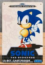 SONIC THE HEDGEHOG Metal Wandbord Poster Sega megadrive, Avontuur en Actie, 1 speler, Nieuw, Ophalen of Verzenden