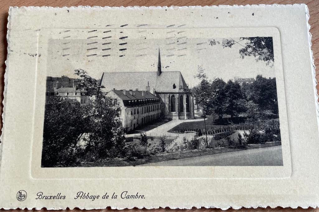 Oude Postkaart Abdij de la Cambre Brussel, Verzamelen, Ansichtkaarten | België, Gelopen, Brussel (Gewest), Voor 1920, Ophalen of Verzenden