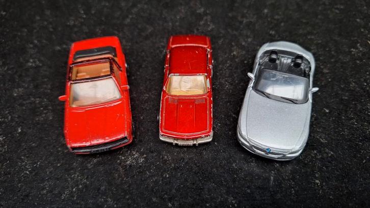 3x BMW Miniatuurauto's: Matchbox, Motormax, Majorette, Hobby en Vrije tijd, Modelauto's | 1:18, Gebruikt, Auto, Overige merken