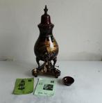 Kraantjeskan Kurz Tiel, wijnrood, edeltin handbeschilderd, Antiek en Kunst, Ophalen of Verzenden