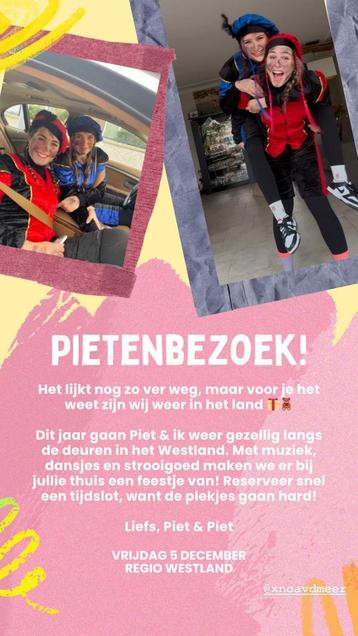Pieten Danspieten Westland beschikbaar voor biedingen
