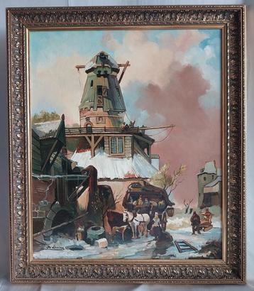 naar Wijnand Nuijen – De oude molen in de winter - 1950 beschikbaar voor biedingen