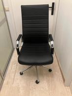 Bureaustoel design met vloer bescherming als nieuw, Ophalen, Zwart, Zo goed als nieuw, Bureaustoel