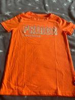Oranje t-shirt ‘Prince charming’ maat 134/140, Ophalen of Verzenden, Zo goed als nieuw, Shirt of Longsleeve, Hema