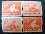 plaatfout  ned.indie  269 p  , in postfris blokje van 4., Postzegels en Munten, Postzegels | Nederland, Verzenden, T/m 1940, Postfris