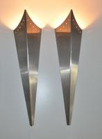 Set Vintage Space-Age design wandlampen - Hala Zeist 1970, Ophalen of Verzenden, Gebruikt, Metaal, Vintage, Space-Age, Design, Gispen, Hala Zeist, Dutch, Metalart