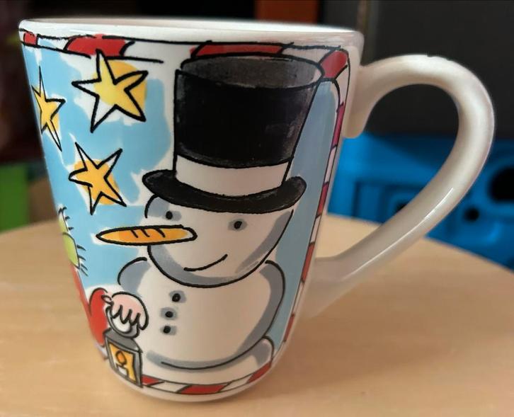 Blond Amsterdam Winterse Mok met Sneeuwpop, Huis en Inrichting, Keuken | Servies, Nieuw, Kop(pen) en/of Schotel(s), Blond Amsterdam