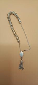 Zilveren gebedsketting 17 Kralen, Antiek en Kunst, Antiek | Religie, Ophalen of Verzenden