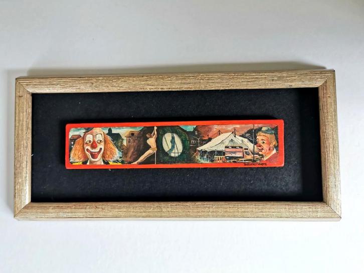 Bob Verstraete schilderij circus theater amusement, Antiek en Kunst, Kunst | Schilderijen | Klassiek, Verzenden
