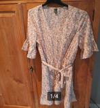 Shein bloemen jurk lief retro vintage printje, Maat 42/44 (L), Ophalen of Verzenden, Zo goed als nieuw, Grijs