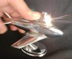 Art Deco Vintage chrome tafelaansteker ca. jaren 50, Ophalen of Verzenden
