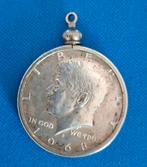 Half Dollar 1968 D Kennedy munt hanger, Ophalen of Verzenden, Zo goed als nieuw, Zilver, Zilver