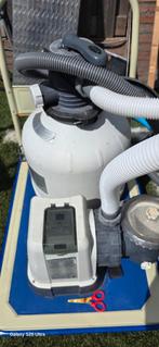 Intex 10m³ Zandfilterpomp Zwembad met Intex zwembadstofzuige, Ophalen, Gebruikt, Zwembadpomp