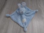 Knuffel knuffeldoekje konijn vib baby blauw L805, Ophalen of Verzenden, Zo goed als nieuw, Konijn