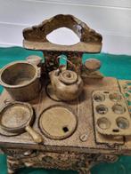 antiek speelgoed fornuis gietijzer, Antiek en Kunst, Ophalen of Verzenden