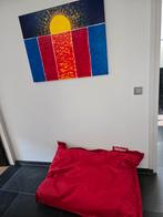 Fatboy zitzak 130cmx100cm, rood, Huis en Inrichting, Zitzakken, Ophalen, Gebruikt, Rood, Zitzak
