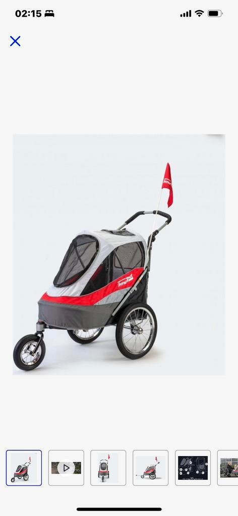 Innopet sporty nieuw in doos rood/grijs van €349.95 voor 290, Fietsen en Brommers, Fietsaccessoires | Aanhangers en Karren, Nieuw
