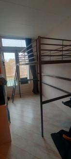 Metalen Hoogslaper - Gebruikt, Huis en Inrichting, Slaapkamer | Stapelbedden en Hoogslapers, Ophalen, Gebruikt, Eenpersoons, 200 cm