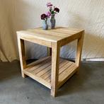 Tuintafel – 60 x 60 cm - massief teakhout - Bij TTM Wonen