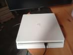 Witte ps4 slim 500gb, Spelcomputers en Games, Spelcomputers | Sony PlayStation 4, Ophalen, Zo goed als nieuw, Met 1 controller