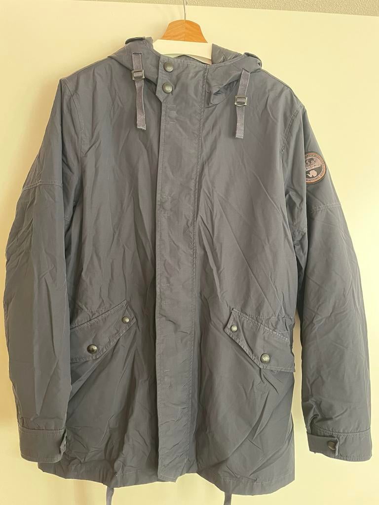 Napapijri 2 in 1 winterjas parka, Maat 52/54 (L), Blauw, Ophalen of Verzenden, Zo goed als nieuw