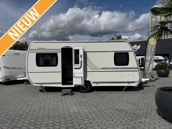 Fendt Tendenza 465 SFB ACTIEPRIJS!!, Caravans en Kamperen, Caravans, Bedrijf, tot en met 4, 1250 - 1500 kg, Rondzit, Fendt, Frans bed
