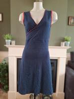 Mademoiselle Yeye blauwe polkadot retro jurk S 36 Gratis V., Blauw, Ophalen of Verzenden, Zo goed als nieuw, Knielengte