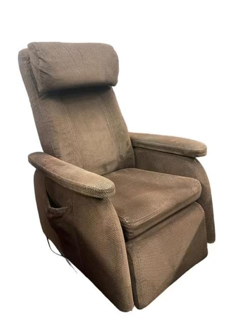 Sta Op Stoel Doge Stof Bruin met kantelfunctie, Huis en Inrichting, Fauteuils, Zo goed als nieuw, Stof, Minder dan 50 cm, Minder dan 75 cm