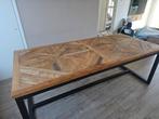 Prachtige eetkamertafel echt hout, Ophalen, 200 cm of meer, 50 tot 100 cm, Zo goed als nieuw