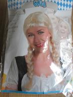 Blonde damespruik met vlechten ( Dirndl ) Nieuw ), Ophalen of Verzenden, Nieuw, Overige thema's, Accessoires