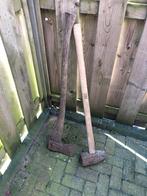 Palen hamer en houtbijl, Tuin en Terras, Hand-tuingereedschap, Ophalen, Gebruikt, Overige soorten