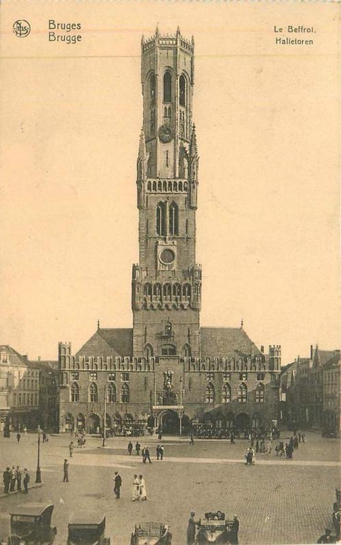 (381-440-009) Brugge Halletoren, Verzamelen, Ansichtkaarten | Buitenland, Buiten Europa, Verzenden