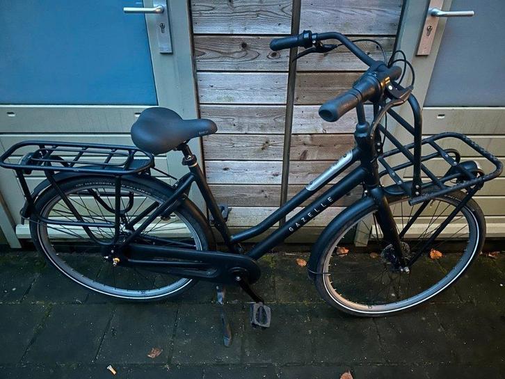 gazelle heavy duty zwart, Fietsen en Brommers, Fietsen | Dames | Damesfietsen, Gazelle, Versnellingen, 56 cm of meer, Ophalen of Verzenden