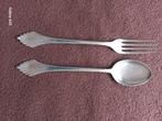 versleten verzilverd bestek van Gero - lepel en vork, Gebruikt, Ophalen of Verzenden, Vaatwasserbestendig, Los bestek