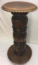 0217 Antieke eiken houten zuil., Ophalen of Verzenden