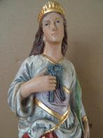Beeld Heilige Apollonia 29cm steen Apollonia van Alexandrië, Ophalen of Verzenden, Zo goed als nieuw, Beeld(je), Christendom | Katholiek