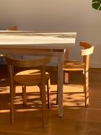Vintage alvar aalto artek stijl stoelen 2 stuks, Huis en Inrichting, Stoelen, Ophalen, Gebruikt, Bruin, Twee