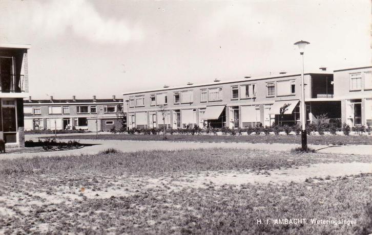 04521 Hendrik Ido Ambacht - Weteringsingel - 1964, Verzamelen, Ansichtkaarten | Nederland, Ongelopen, Zuid-Holland, 1960 tot 1980