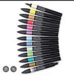 Winsor&Newton Promarkers 45kleuren, Hobby en Vrije tijd, Tekenen, Ophalen of Verzenden, Zo goed als nieuw, Potlood of Stift