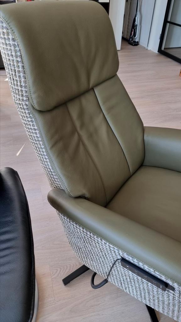 Sta-op fauteuil S-100 Prominent, Huis en Inrichting, Stoelen, Zo goed als nieuw, Eén, Leer, Stof, Overige kleuren, Ophalen