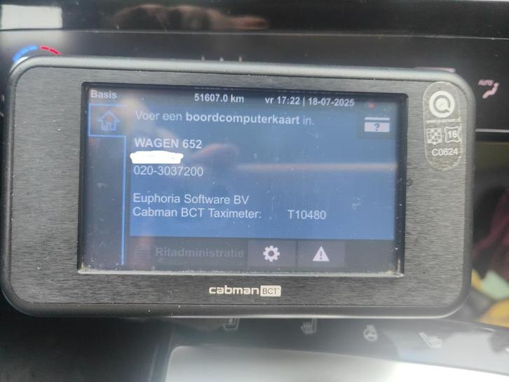 Cabman BCT compleet met taximeter, printers, cabels, Auto diversen, Autonavigatie, Gebruikt, Ophalen