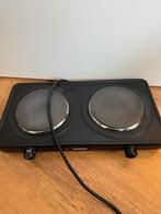 Elektrische kookplaat 2 pits - Werkt nog prima!, Witgoed en Apparatuur, Kookplaten, Ophalen, Gebruikt, 3 kookzones of minder, Vrijstaand