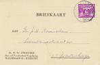 Firmakaart Utrecht - 's-Gravenhage gestempeld 1932, Postzegels en Munten, Brieven en Enveloppen | Nederland, Ophalen of Verzenden