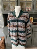 Gave wollen vintage trui vest maat L, Kleding | Dames, Truien en Vesten, Ophalen of Verzenden, Gedragen, Maat 42/44 (L), Groen