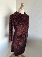 King Louie maat L rode panter velvet Dita dress 2807, Maat 42/44 (L), Ophalen of Verzenden, Zo goed als nieuw, Knielengte