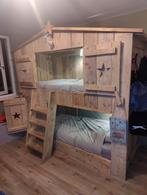 Steigerhouten Boomhut Stapelbed - Uniek!, Ophalen, Gebruikt, Stapelbed
