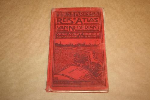 Ten Brink's Reisatlas van Nederland - Circa 1920, Boeken, Atlassen en Landkaarten, Nieuw, Landkaart, Nederland, 1800 tot 2000