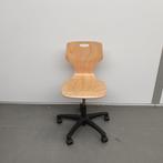 Werkstoel - houten zitting, Gebruikt, Bruin, Eén, Ophalen